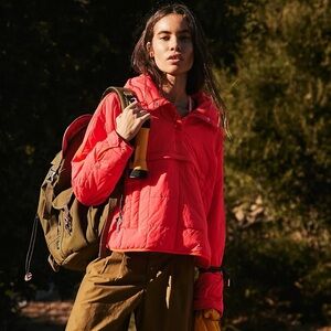 NWT Free People Movement Pippa Packable Pullover Puffer Jacket Electric Sunset
